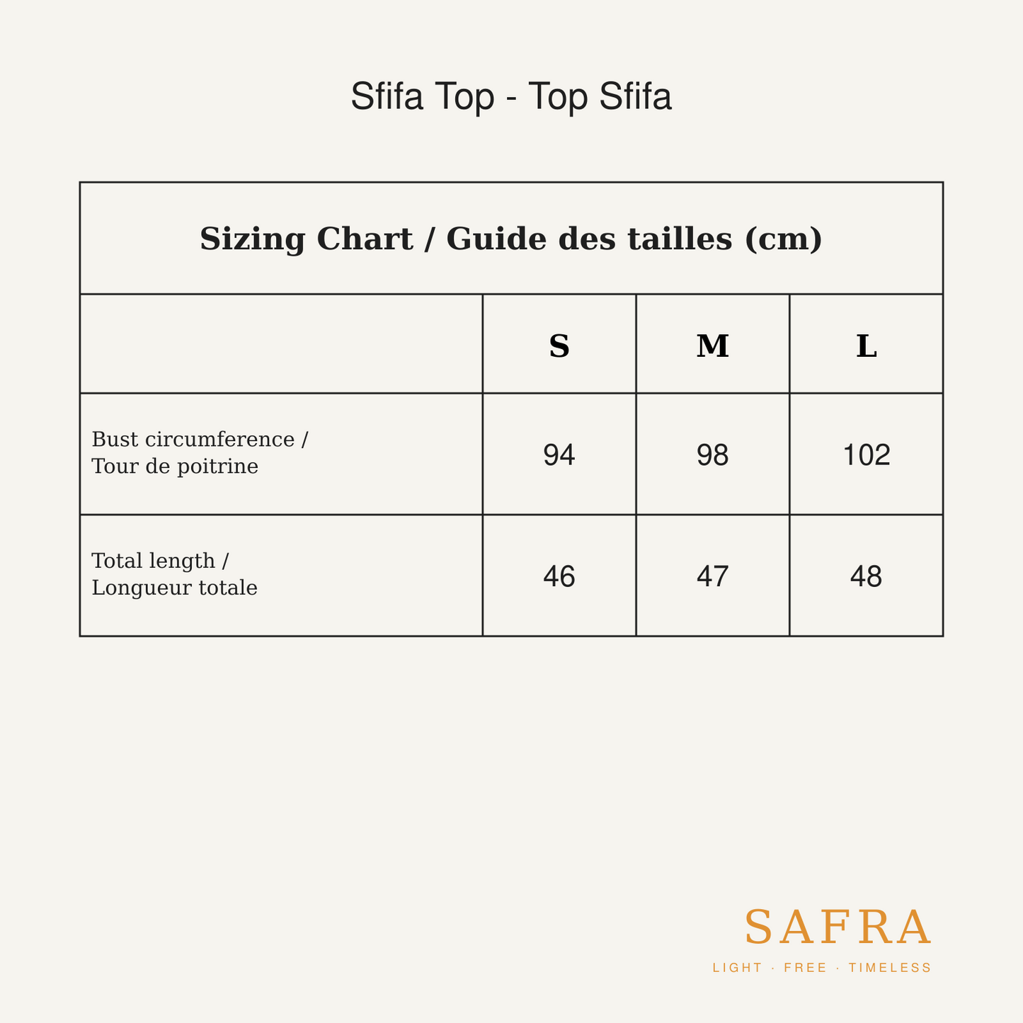 Sfifa Top - Cinnamon