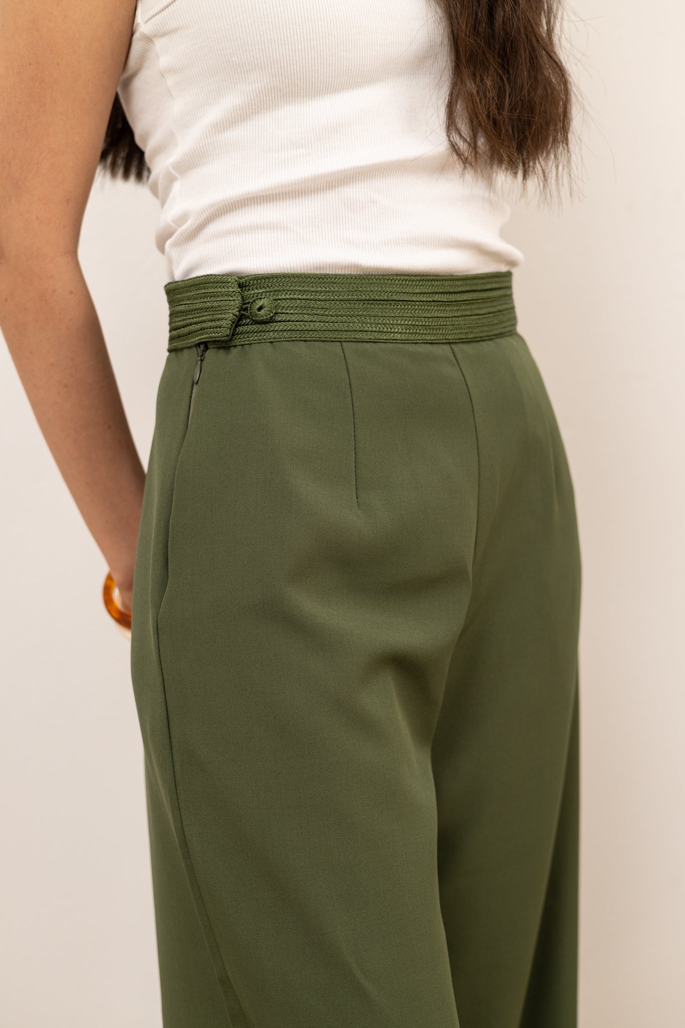 Dfirat Palazzo Pants - Olive